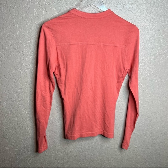 tory Burch, long sleeve ruffle, half button up blouse - Picture 5 of 8